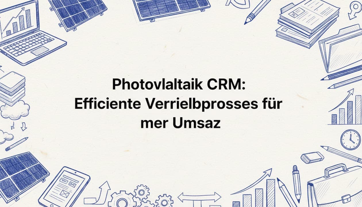 Photovoltaik CRM: Effiziente Vertriebsprozesse für mehr Umsatz